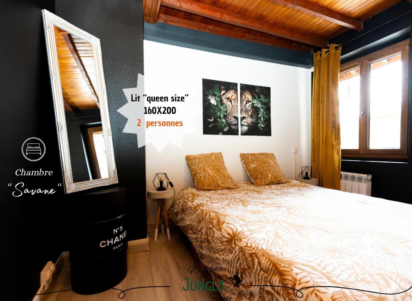 Maison Jungle House: Spacious Gaming Retreat in Montbrison Exterior photo